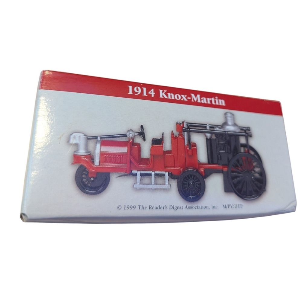 1914 Knox-Martin Fire Truck Diecast Model Reader's Digest 1999 Vintage Red Black